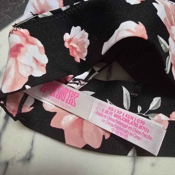 PINK Floral Bralette size: x-small - Picture 3 of 3